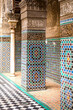Fez, Morocco - March 18, 2024: Al-Attarine Madrasa, Fez medina, Morocco. It was built by the Marinid sultan Uthman II Abu Said in 1323-5.