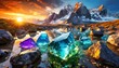 Unique colour grading crystals 