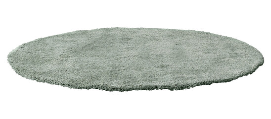 Wall Mural - Gray fluffy rounded shape floor carpet design element
