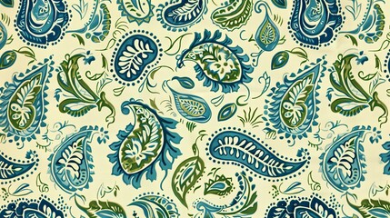 seamless pattern with paisley