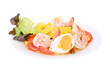 Corn Salad with Shrimp and Salted Eggs on transparent png