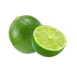 Fresh lime isolated on transparent png
