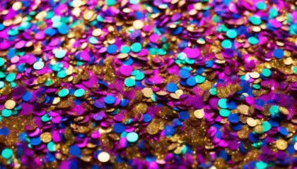 Sticker - background glitter abstract textured confetti Colorful colourful glistering carnival celebration christmas copper craft decoration design disco effect fashion fes