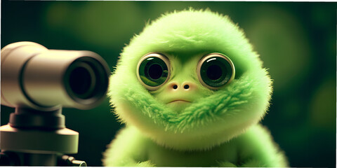 Fototapete - 3D, characters, cute bacteria cells, graphics, microphotography, design, animation, virtual reality, augmented reality, modeling, texturing, skeleton, animation, rigging, gameplay, concept design, art