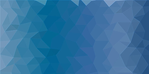Poster - Blue Abstract Low Poly with triangle shapes Design. Modern Green mosaic with textured overlap layer background. The background for the web site, the texture of triangulation.