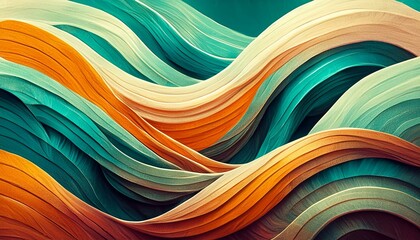 Wall Mural - Wavy Background