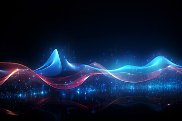 Poster - Big data flow. Network path connecting flow