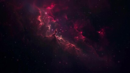 Wall Mural - purple red space galaxy nebula