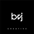 BRJ Letter Initial Logo Design Template Vector Illustration