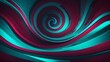 Abstract aqua and maroon dynamic background. Futuristic vivid neon swirl lines. Light effect.