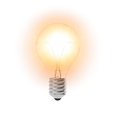 Light bulb png sticker, creative idea image on transparent background