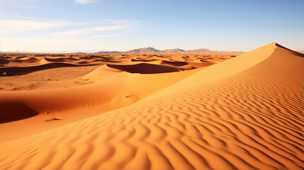 Canvas Print - Infinite Sands: The Desert's Tranquil Beauty