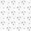 Cute Sheep Seamless Pattern, Cartoon Background vector Illustration