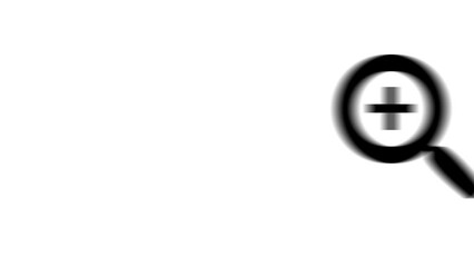 Poster - Animation set, zoom in symbol. Animations: transparency, zooms, transition top to down, transition left to right, slide up to down, slide left to right