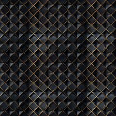 Poster - Modern universal minimalist artistic seamless 3d black and gold pattern