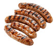 Grilled brats isolated on transparent background