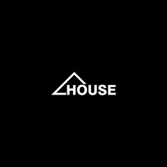 Canvas Print - House logo icon isolated on dark background