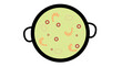 Paella Icon. Vector isolated flat editable illustration of a Paella