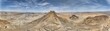 Drone panorama of the Spitzkoppe in Namibia during the day against a blue sky