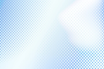 Fading halftone geometrical patterned blue background