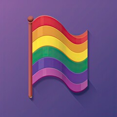 Poster - pride flag icon 