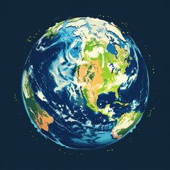 Poster - earth day vector 