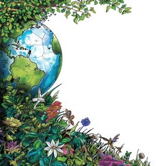 Poster - earth day border 