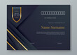 © Corpro - Black and gold certificate of corporate luxury and modern template. For corporate, achievement, diploma, award, graduation, completion, appreciation, acknowledgement, recognition etc