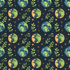 Poster - earth day pattern 
