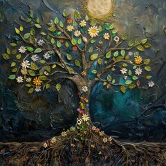 Poster - earth day tree 