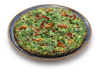 Wall Mural - Kuku sabzi (herb frittata), vegetarian Iranian food