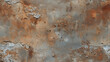 Abstract texture of rusted metal surface with corroded patterns and colors