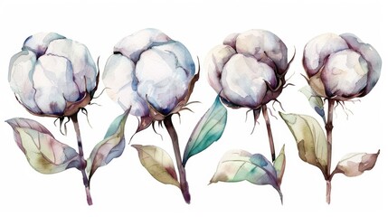 Poster - Vibrant bunch of flowers on a clean white backdrop. Ideal for various design projects