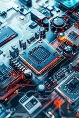 Poster - Technological Depths: Microchip Complexity and Precision. Generative ai