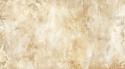 Wall Mural - An artistic depiction of an old stucco wall in beige, painted with watercolor to achieve a textured and realistic look, ideal for use in sophisticated graphic projects. as seen in an image.