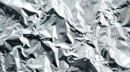 Poster - Detailed view of a sheet of tin foil, perfect for household and cooking concepts