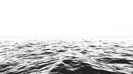 Wall Mural - Sea Water Surface White Background