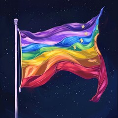 Poster - new pride flag 