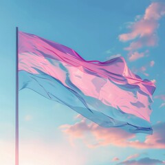 Poster - trans pride flag 