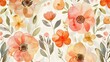 Watercolor painting of flowers, suitable for various design projects