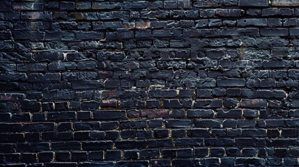 Poster - A brick wall with a fire hydrant in front of it. Suitable for urban and safety concepts