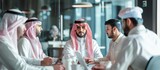 Fototapeta  - arab businessmen meeting in the office
