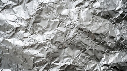 Poster - A detailed shot of aluminum foil. Suitable for kitchen or science-themed designs