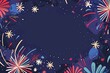 © Daniil - USA Independence Day background in flat illustration style with copy space