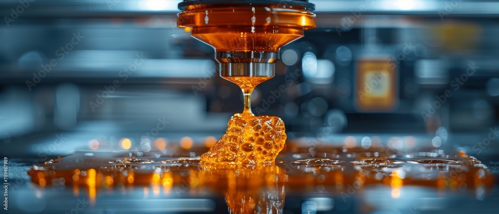 This new generation of 3D printing machine produces a piece of plastic ...