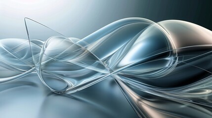 Wall Mural - Glossy Plastic Wrap Background with Abstract Pattern generated by AI
