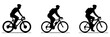 © lahiru - silhouette of a person riding bicycle