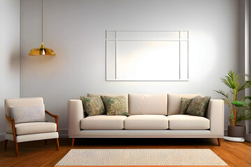 Wall Mural - Modern living room interior design