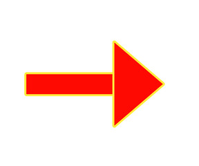 Wall Mural - red arrow icon, right red arrow icon