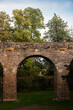 A stone bridge arc near the Czoch Castle in Poland.